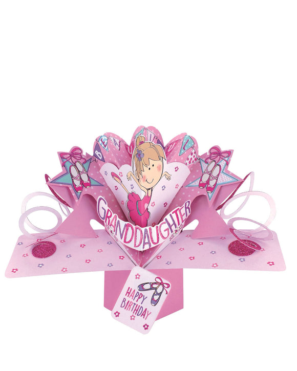 Beautiful Granddaughter - 3d pop up Birthday card