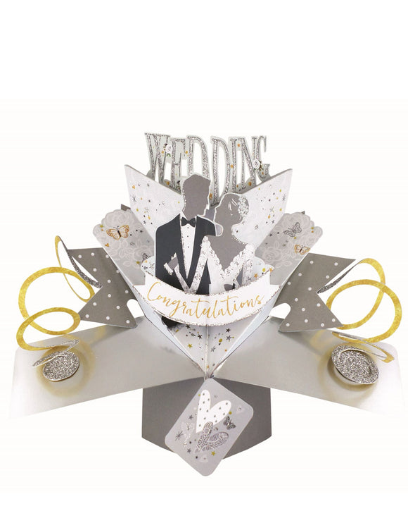 Wedding Congratulations - 3d pop up Wedding card