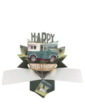 Landrover - 3d pop up Birthday card