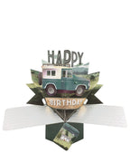 Landrover - 3d pop up Birthday card