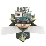 Landrover - 3d pop up Birthday card