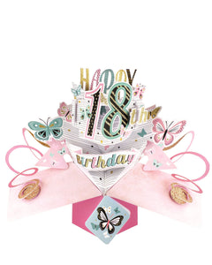 18th Birthday - 3d pop-up Birthday card
