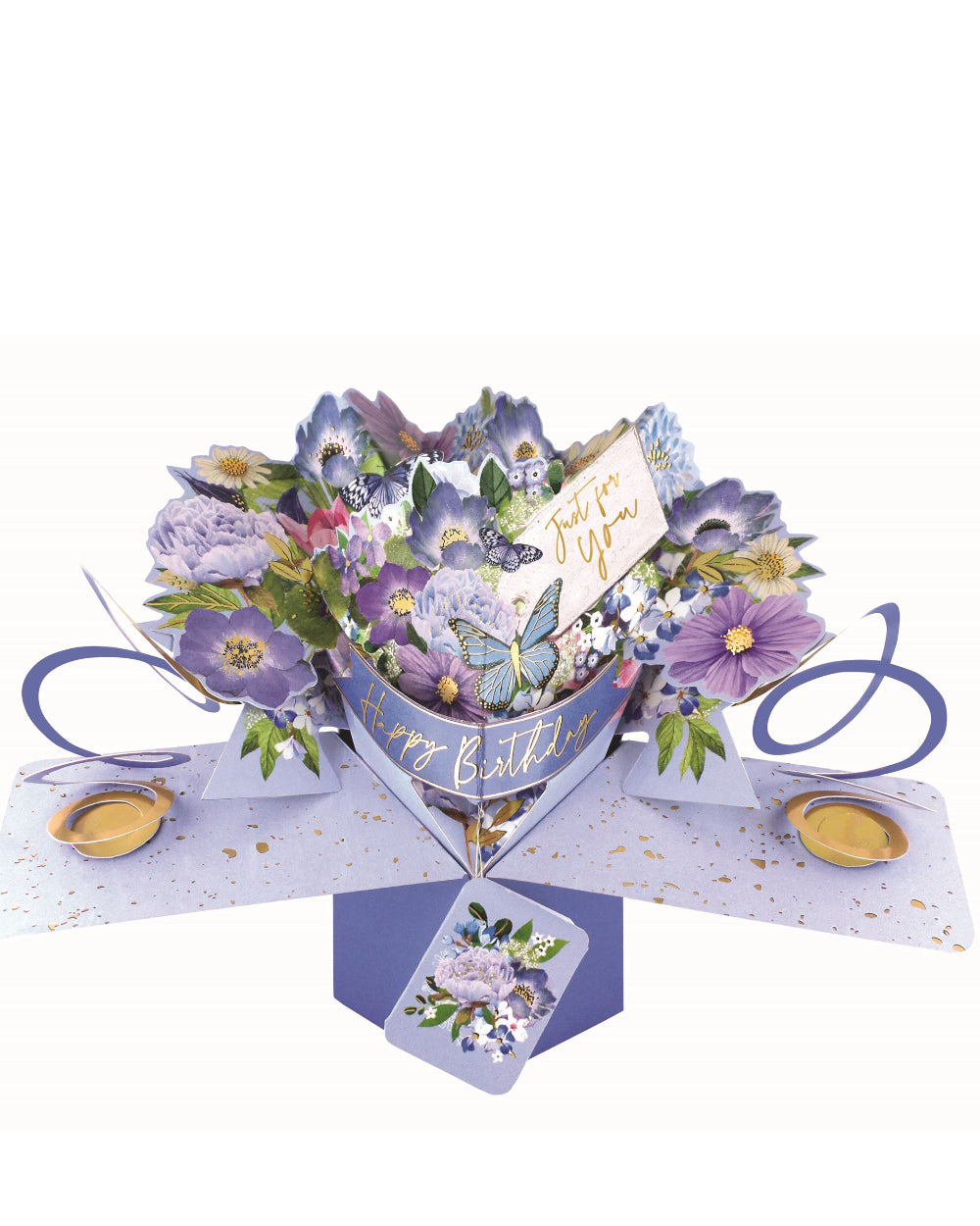 Flowers and Butterflies - 3d pop up Birthday card