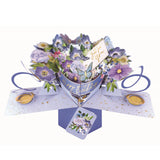 Flowers and Butterflies - 3d pop up Birthday card