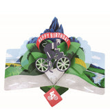 Cycling - 3d Second Nature pop up Birthday card