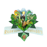 Roarsome Birthday - 3d pop up card