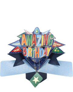 Amazing Birthday - 3d Second Nature pop up Birthday card