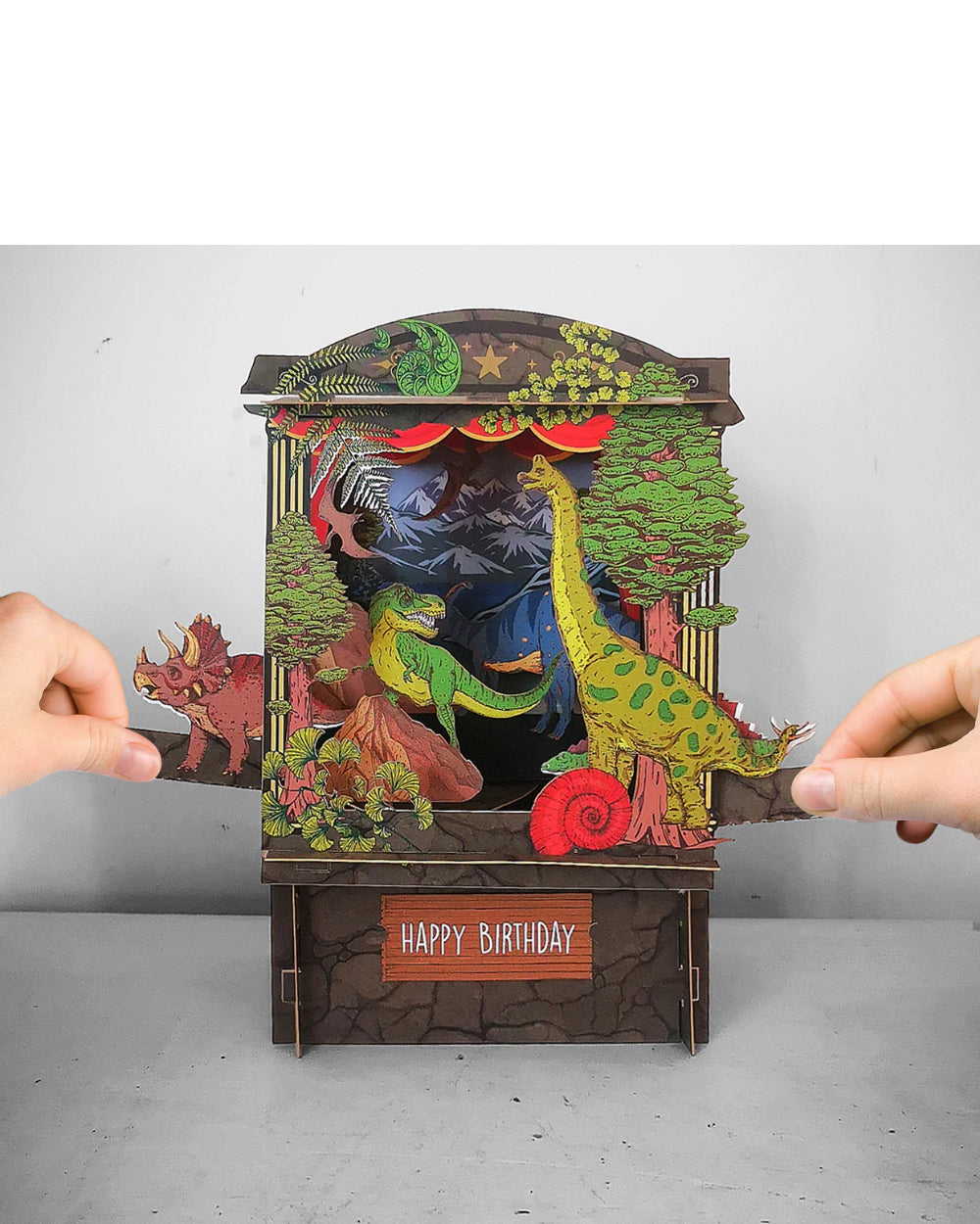 Dinosaur theatre - 3d pop up Birthday card