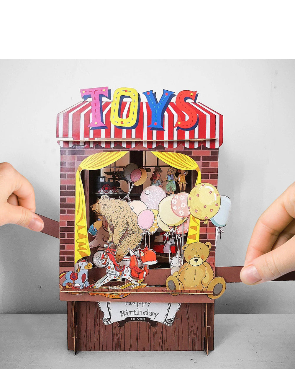 The Toy Shop Theatre - 3d pop-up Birthday card