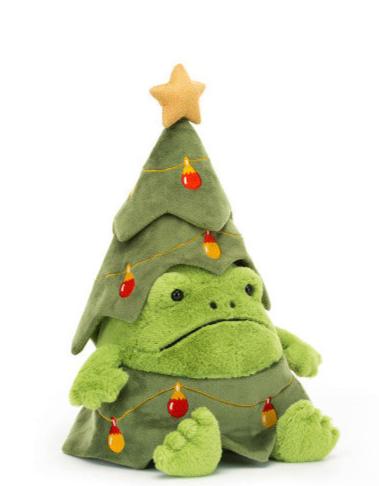 I am Christmas tree Ricky Rain Frog  - Jellycat London