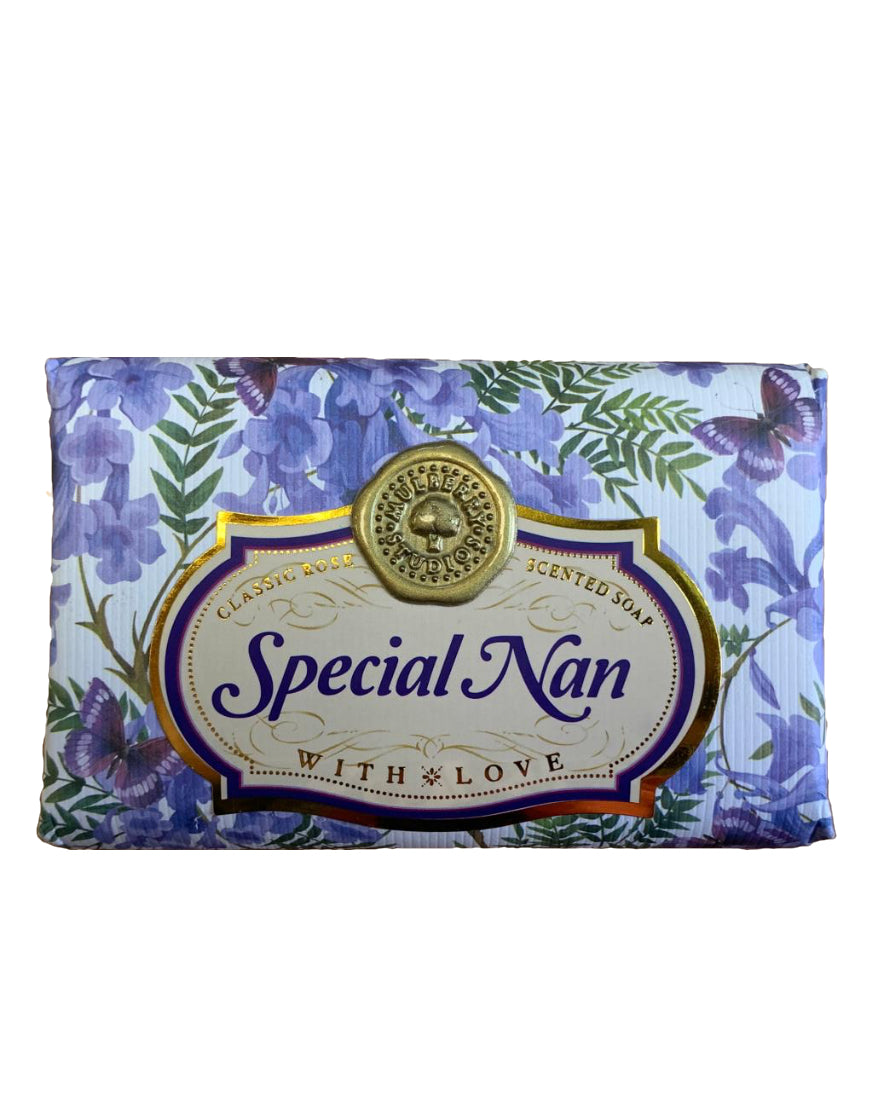 Friends and relations Personalised rose-scented gift soap