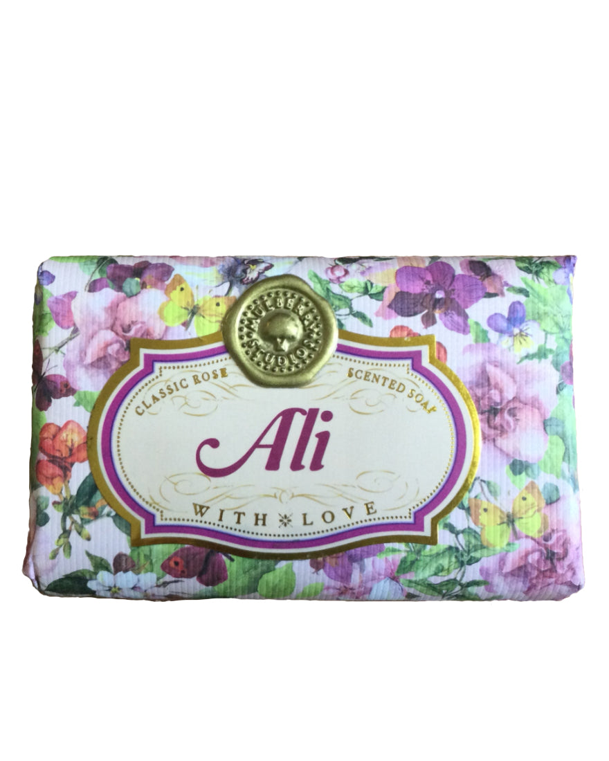 Alice - Anita Personalised rose-scented gift soap