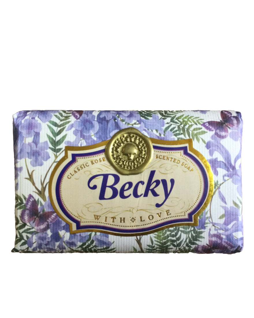 Barbara - Brenda Personalised rose-scented gift soap
