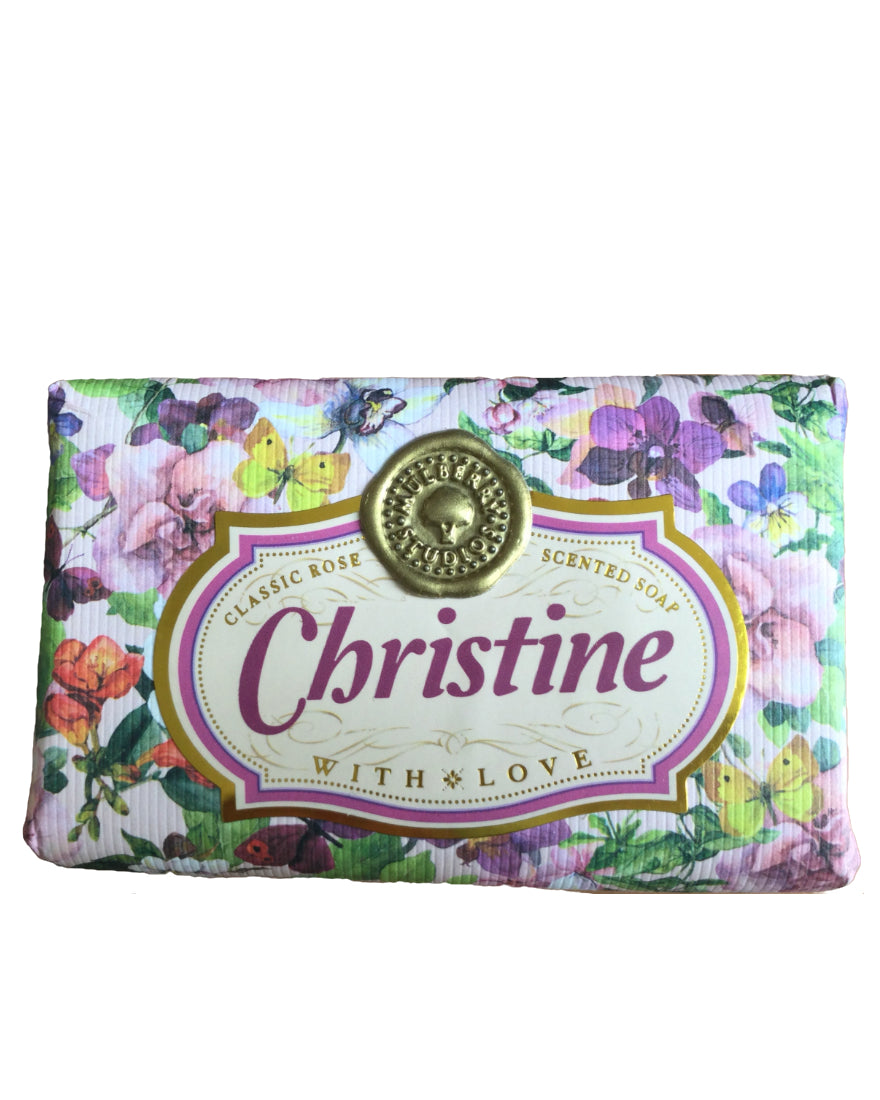 Carol - Claire Personalised rose-scented gift soap