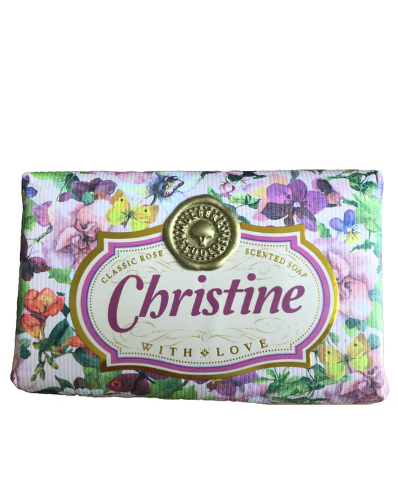 Carol - Claire Personalised rose-scented gift soap