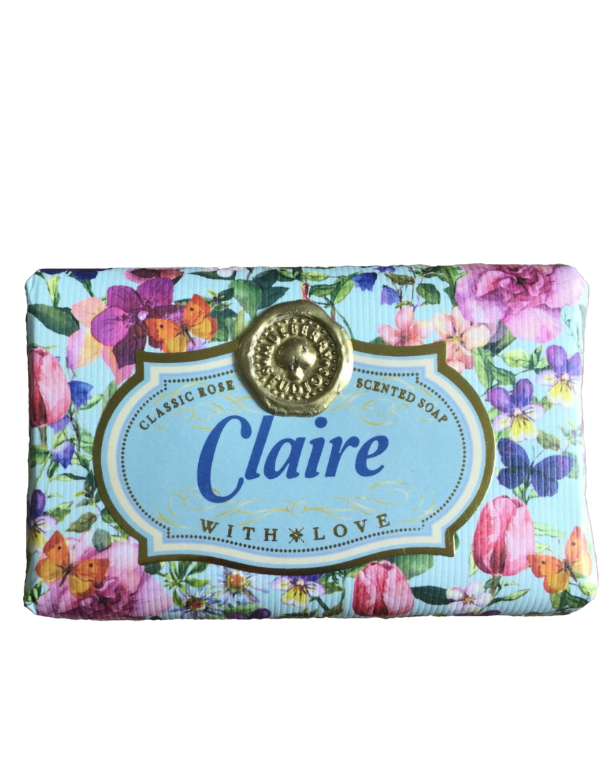 Carol - Claire Personalised rose-scented gift soap
