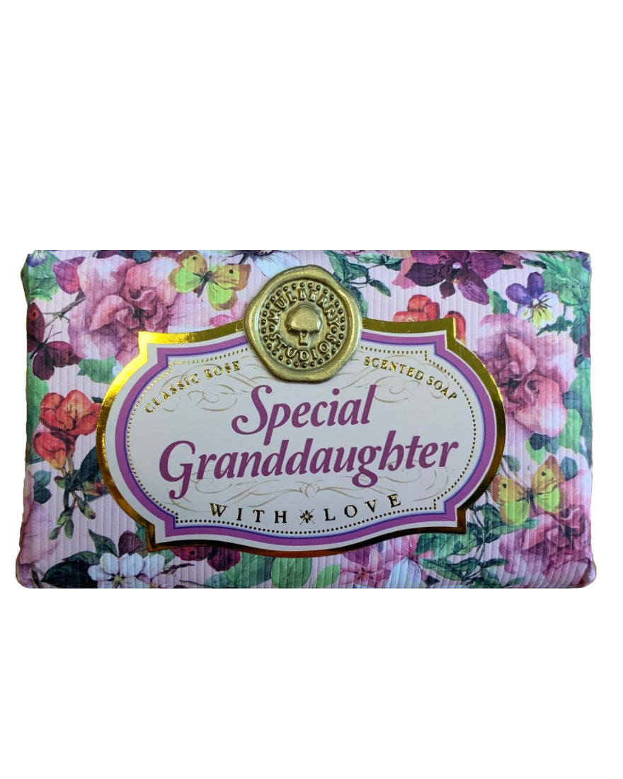 Friends and relations Personalised rose-scented gift soap