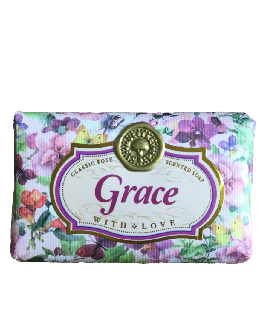 Georgina - Grace Personalised rose-scented gift soap