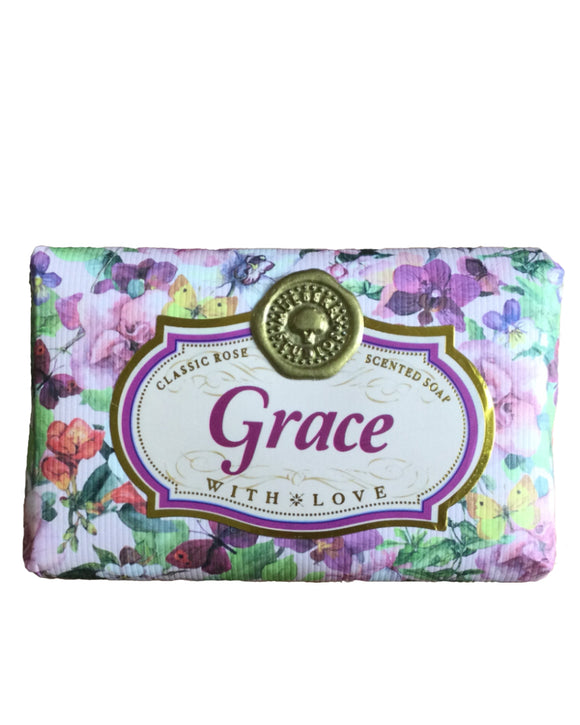 Georgina - Grace Personalised rose-scented gift soap