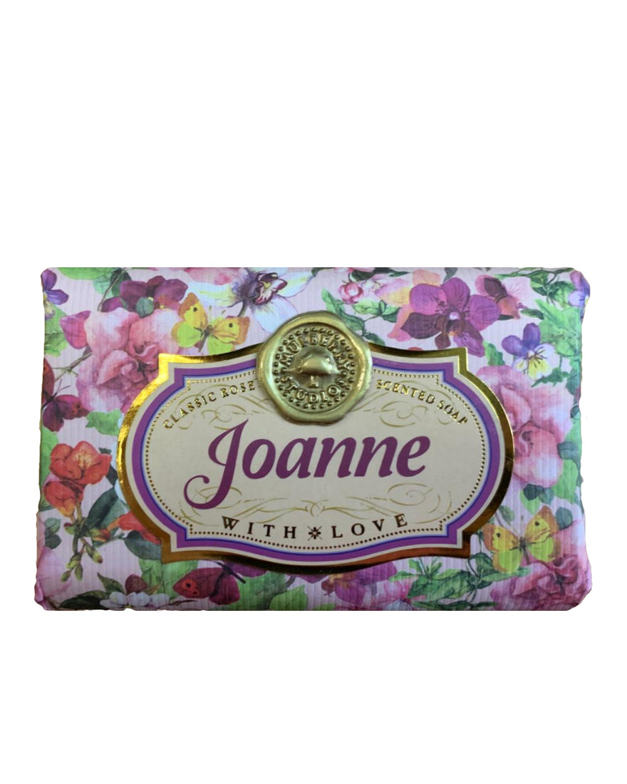 Jackie - June Personalised rose-scented gift soap