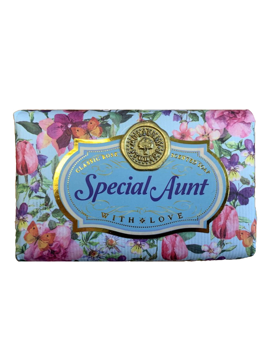 Friends and relations Personalised rose-scented gift soap