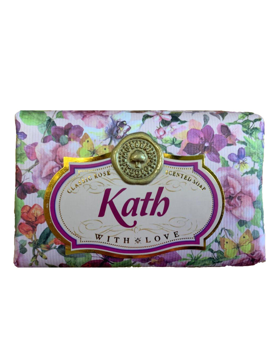 Karen - Kirsty Personalised rose-scented gift soap