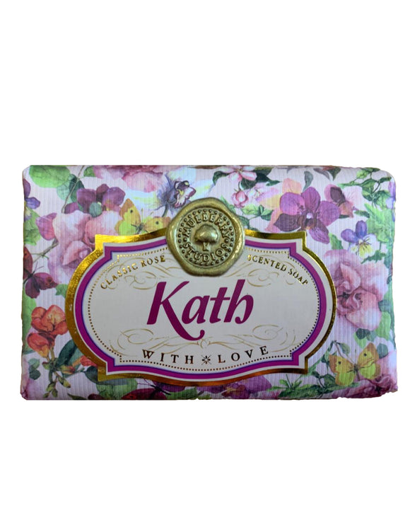 Karen - Kirsty Personalised rose-scented gift soap