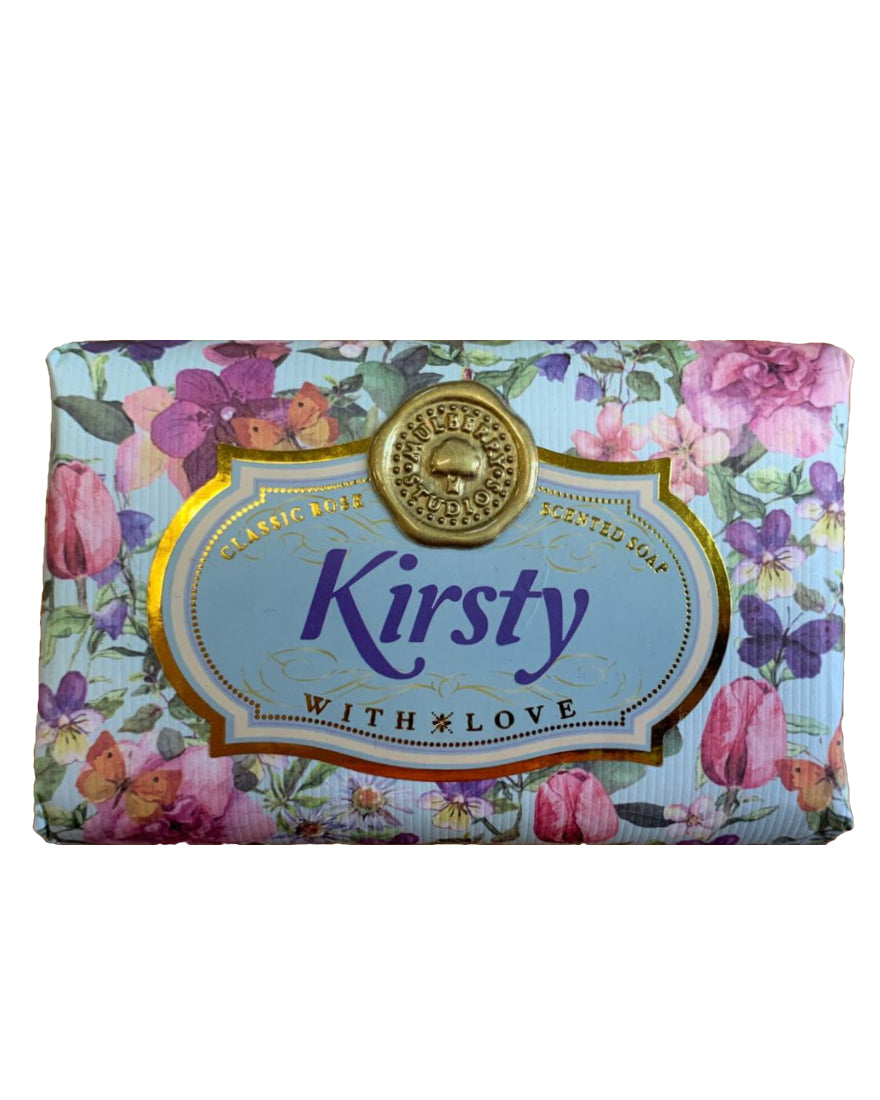 Karen - Kirsty Personalised rose-scented gift soap