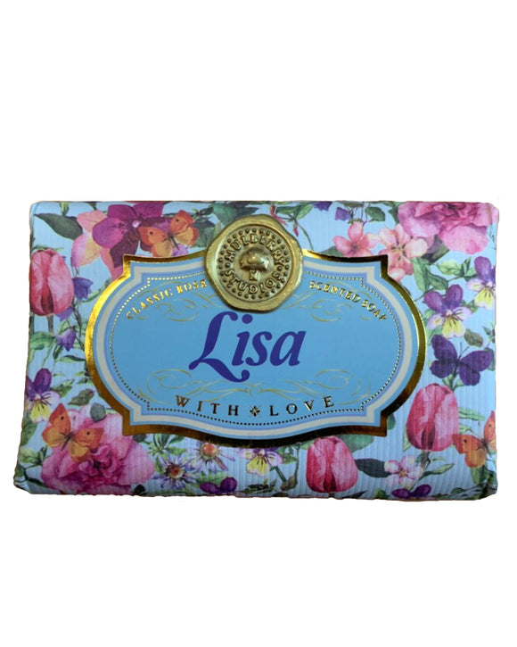 Laura - Lynn Personalised rose-scented gift soap