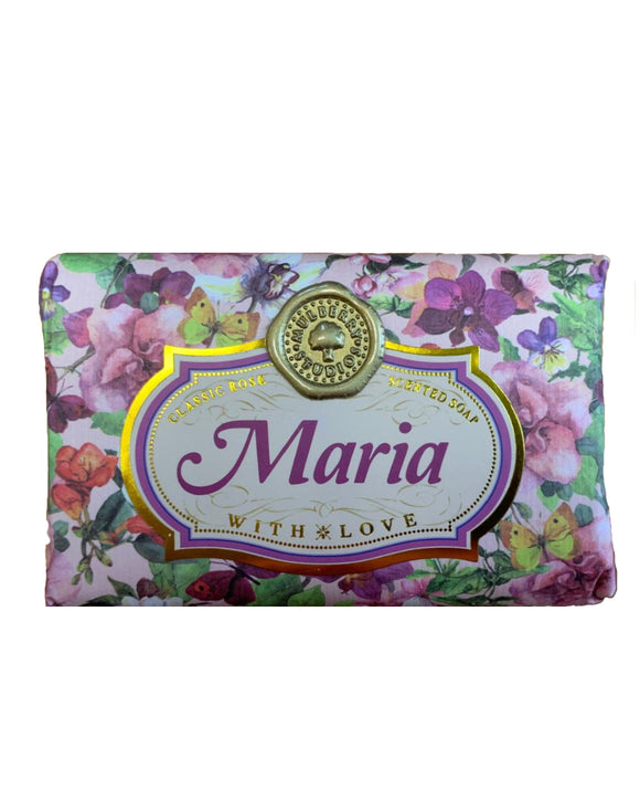Margaret - Michelle Personalised rose-scented gift soap