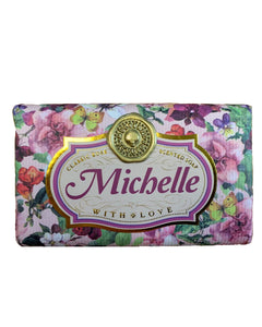 Margaret - Michelle Personalised rose-scented gift soap
