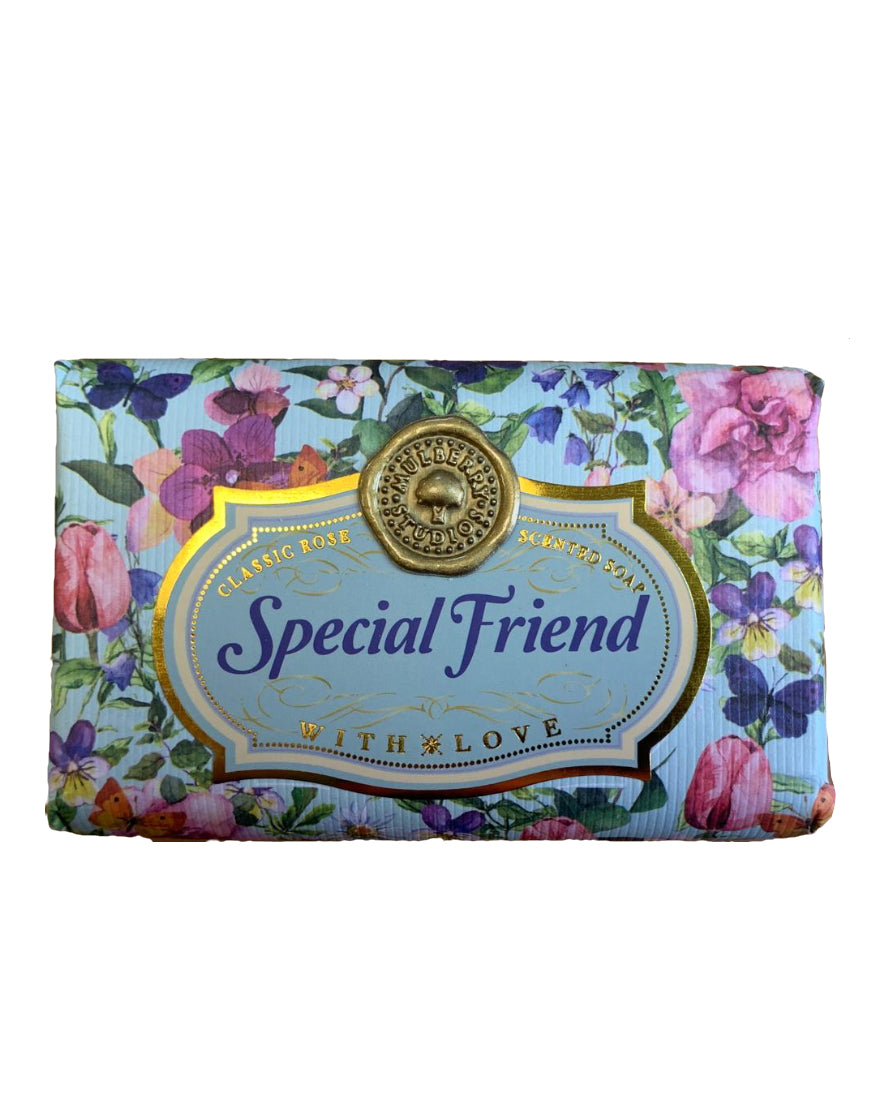 Friends and relations Personalised rose-scented gift soap