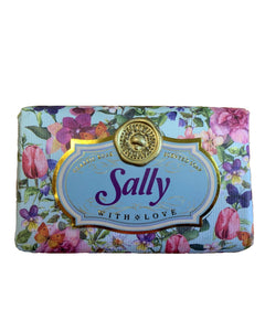 Sally - Sylvia Personalised rose-scented gift soap