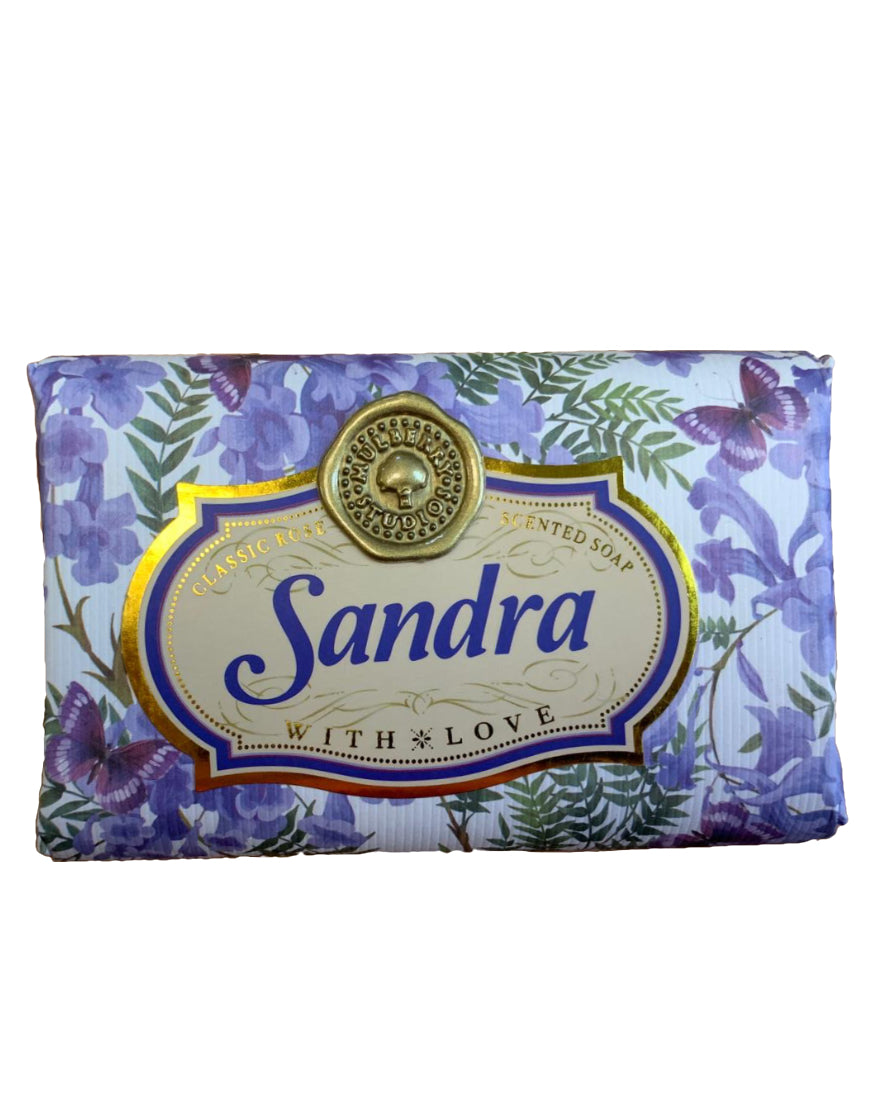 Sally - Sylvia Personalised rose-scented gift soap