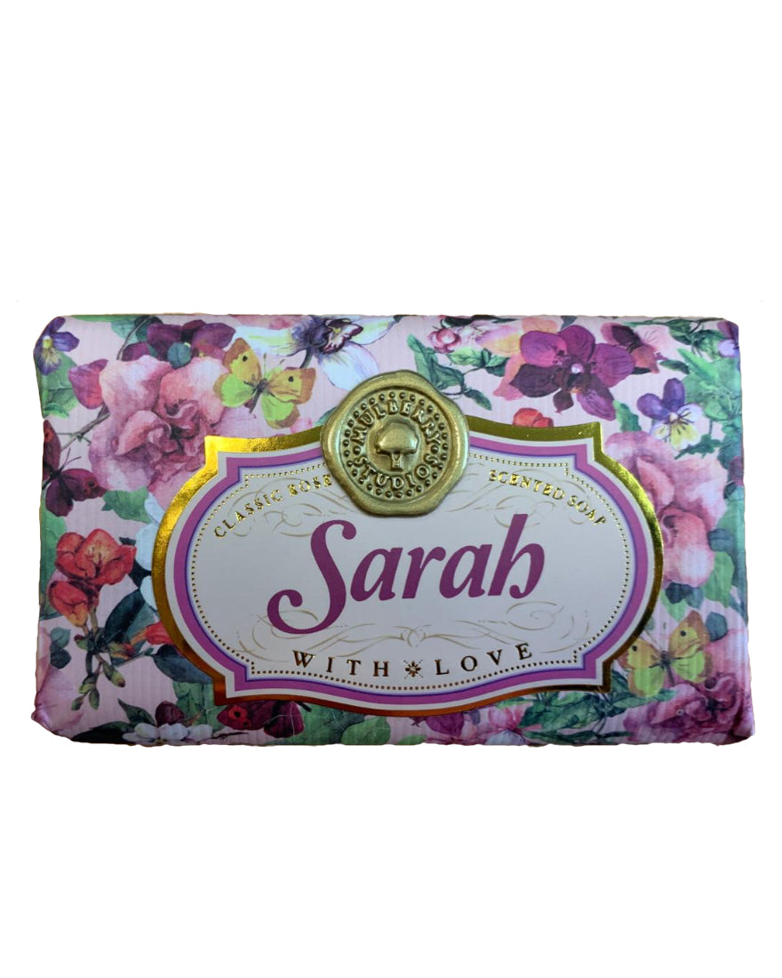 Sally - Sylvia Personalised rose-scented gift soap