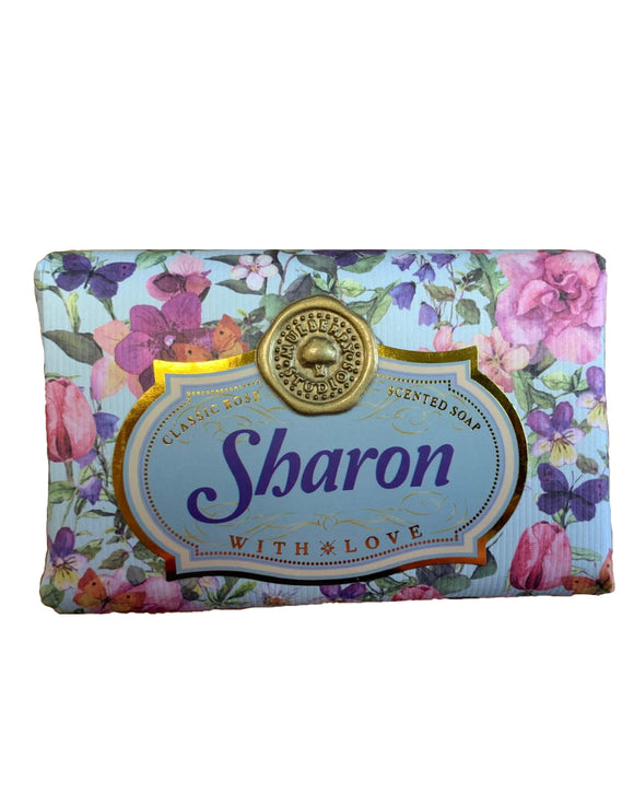 Sally - Sylvia Personalised rose-scented gift soap