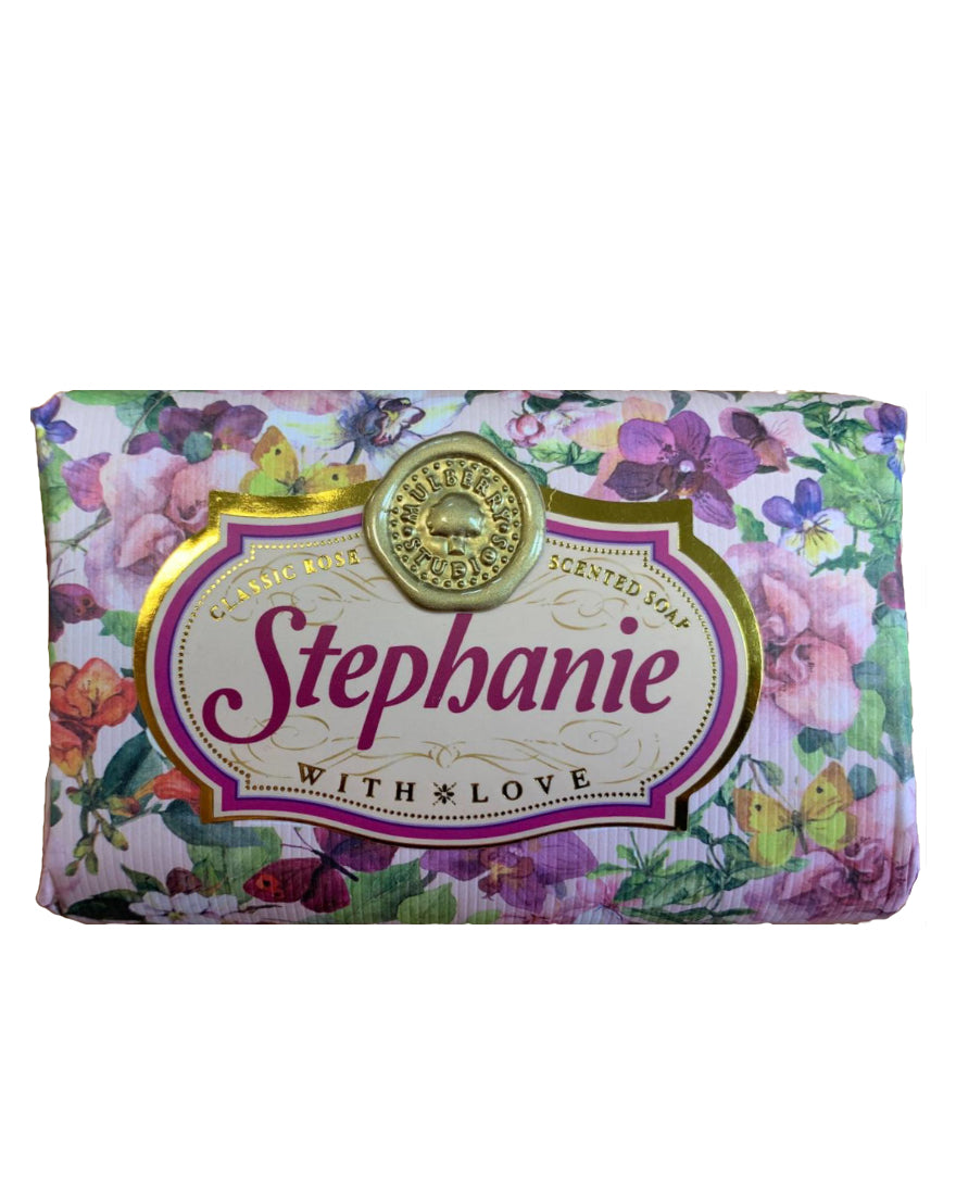 Sally - Sylvia Personalised rose-scented gift soap
