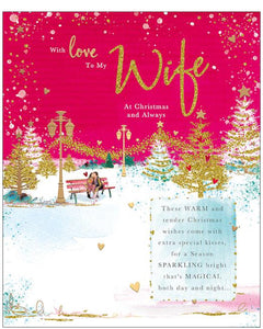 With Love to my Wife Christmas card