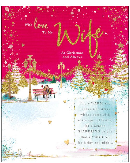 With Love to my Wife Christmas card