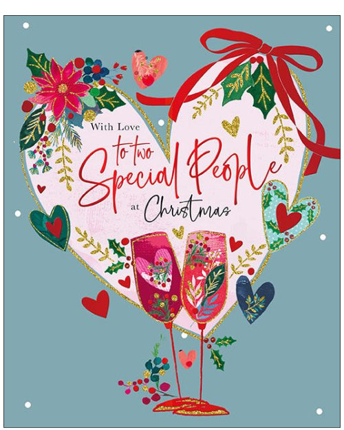 Two Special People Christmas card