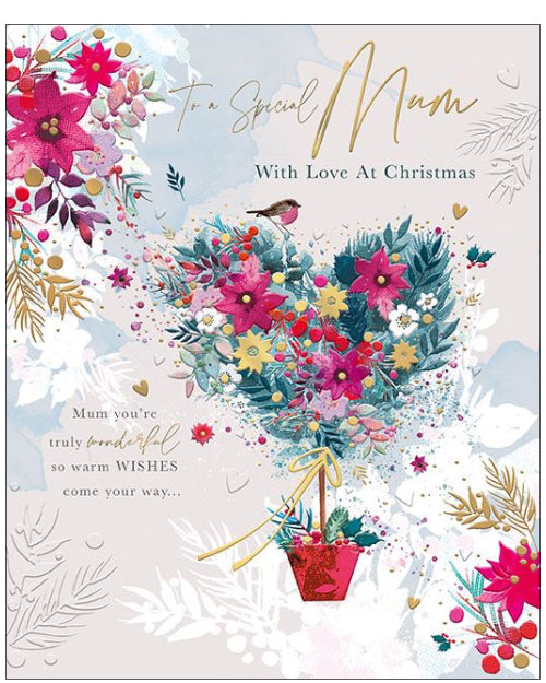 To a special Mum - Christmas card