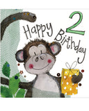 Cheeky Monkey - 2nd Birthday card