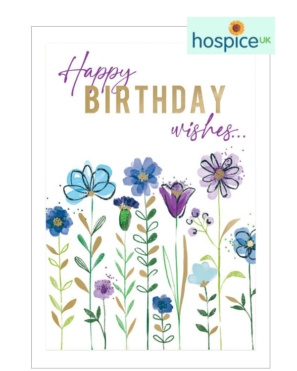 Flower stems - Hospice UK Birthday card