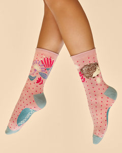 Powder ladies socks - Hedgehogs