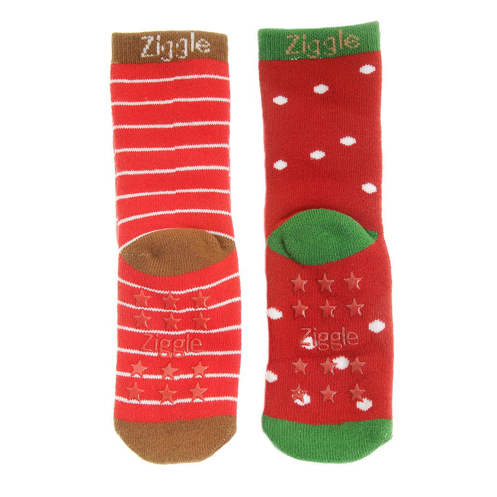 Reindeer and Pudding sock set - Ziggle Baby