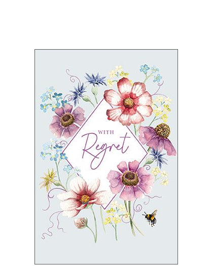With regret - RSVP card