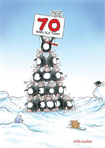 Eric the Penguin - 70th Birthday Card