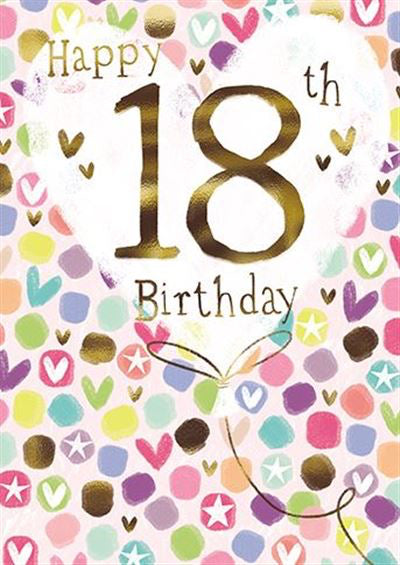 Happy 18th Birthday - 18th Birthday Card