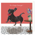 Little Dog Laughed Happy Sausage - Funny Card