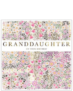 Granddaughter Birthday card
